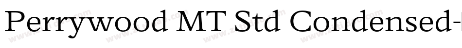 Perrywood MT Std Condensed字体转换